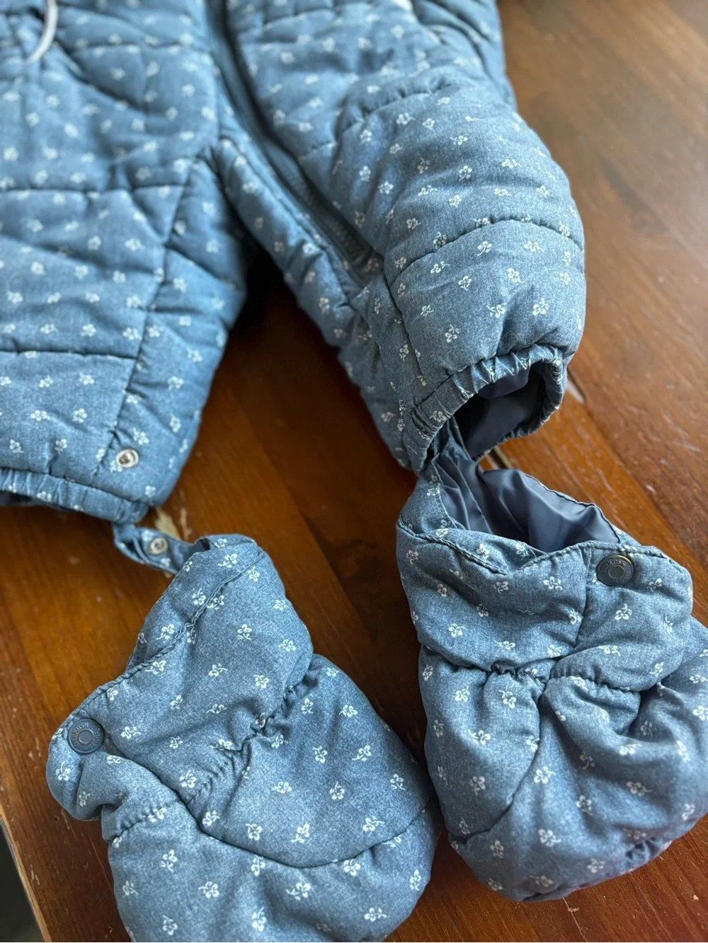 OshKosh B'gosh Light Blue Quilted Hooded Sleep Sack